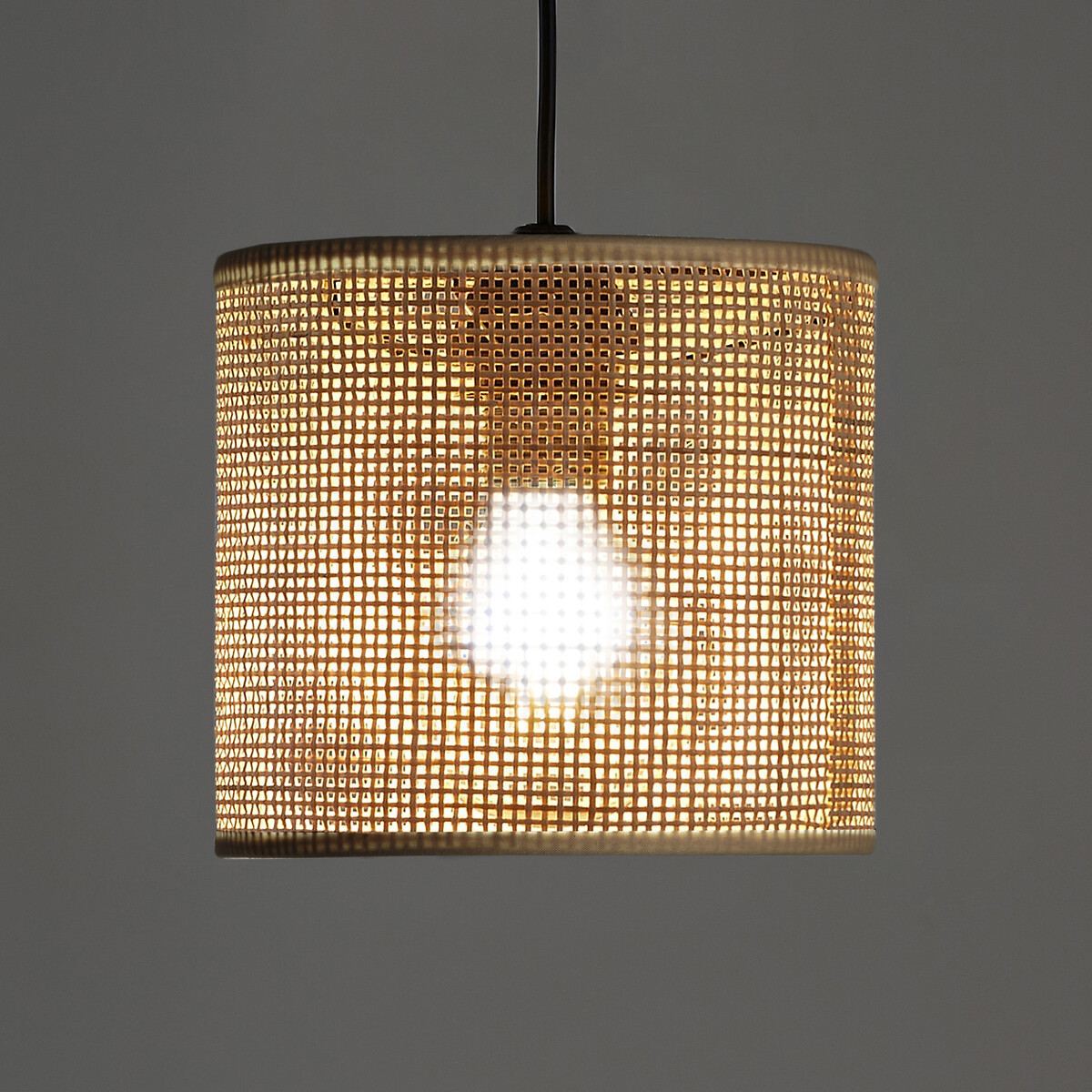 LA REDOUTE INTERIEURS<br>Candeeiro suspenso / Abajur em rattan Ø20 cm, Dolkie