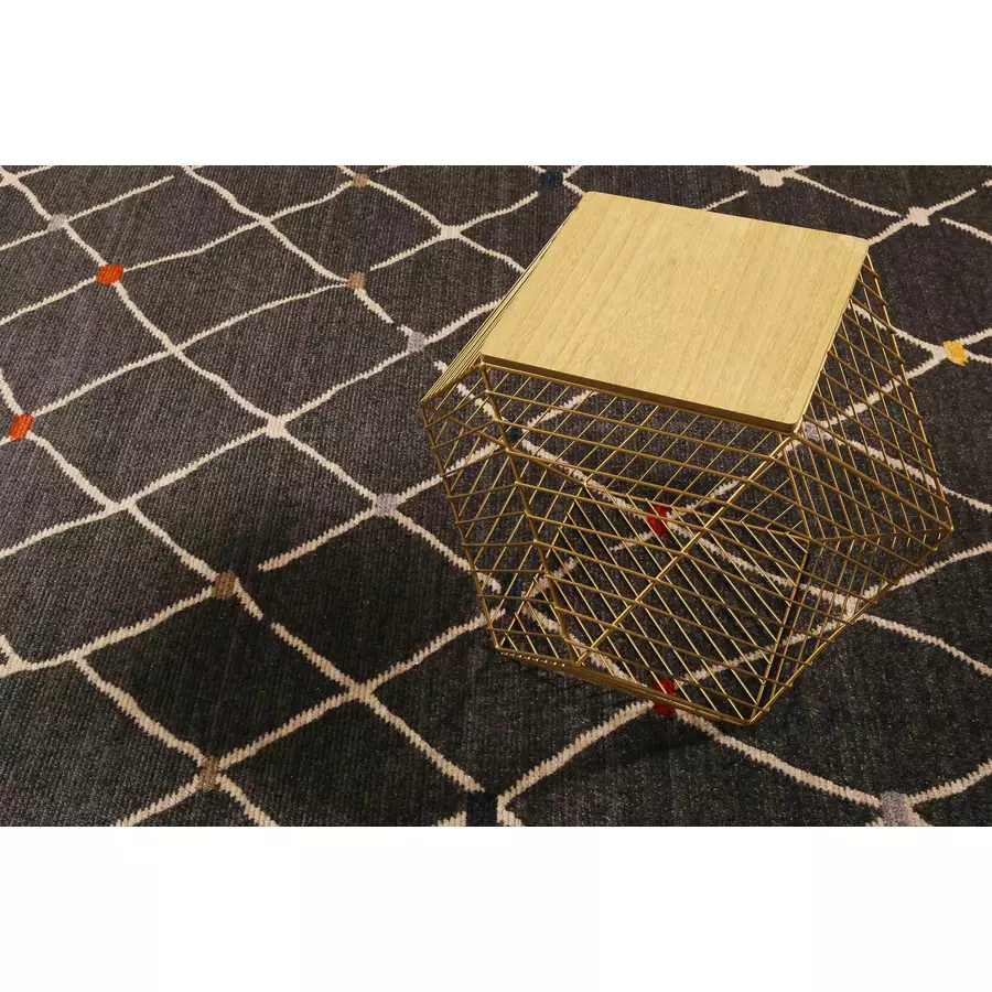 Wecon home Kurzflorteppich Marché Bonsecours dunkelgrau