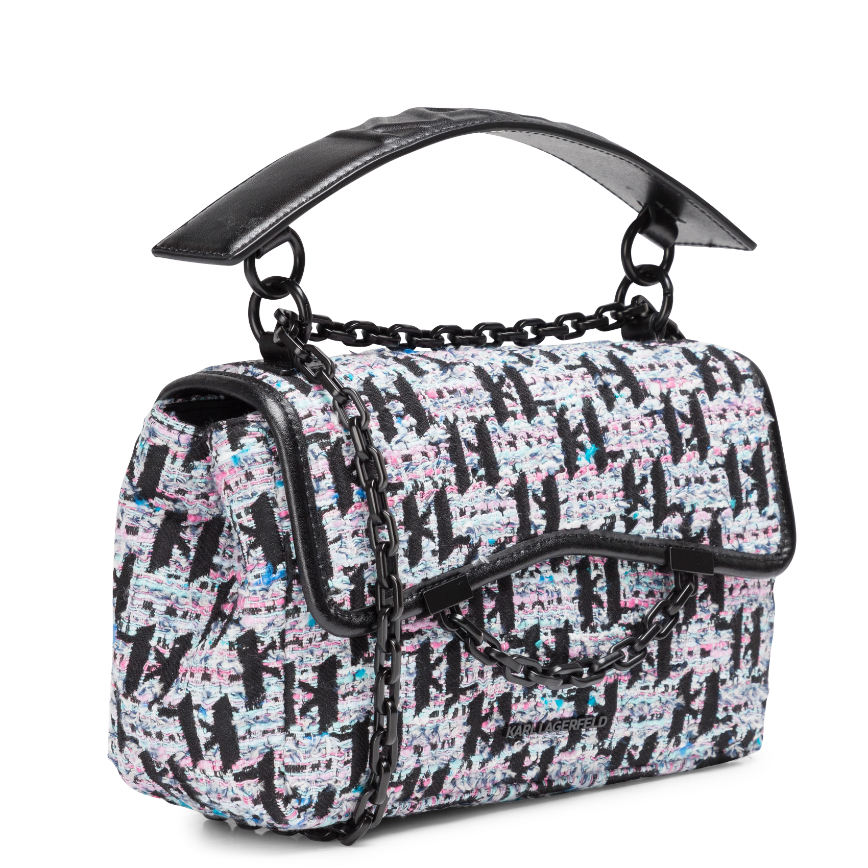Sac bandoulière en tweed monogrammé | Multicolore