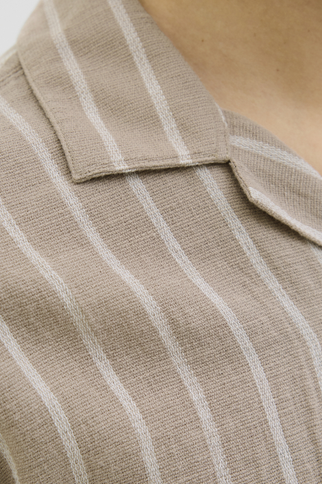 Jack & Jones beige heren overhemd