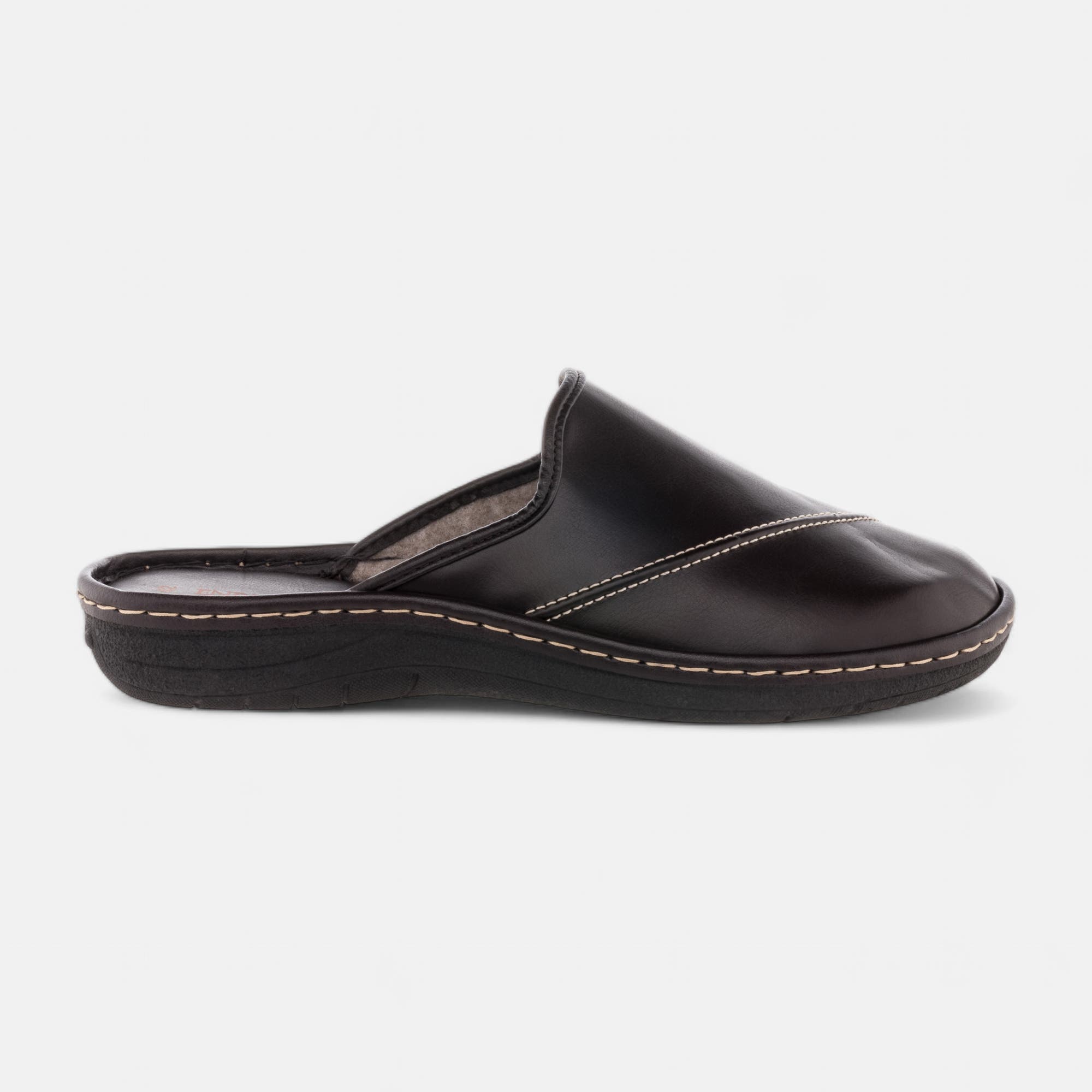Pantoufles mules Homme marron