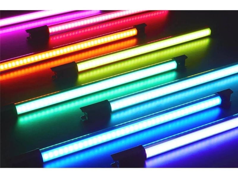 Godox TL60 RGB/HSI/CCT LED-Röhrenlicht Zweier-Set Vielseitiger RGB-LED-Lichtstab mit präziser Farbabstimmung und App-Steürung