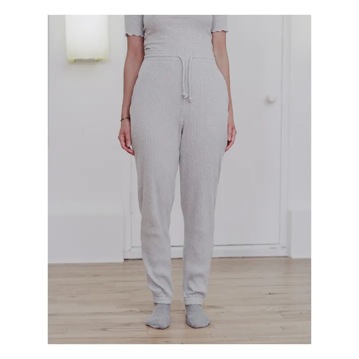 Baserange Jogger Côtelé Coton Bio | Gris