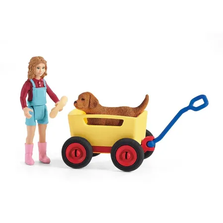 Schleich® 42543 Farm World - Bollerwagen-Ausflug