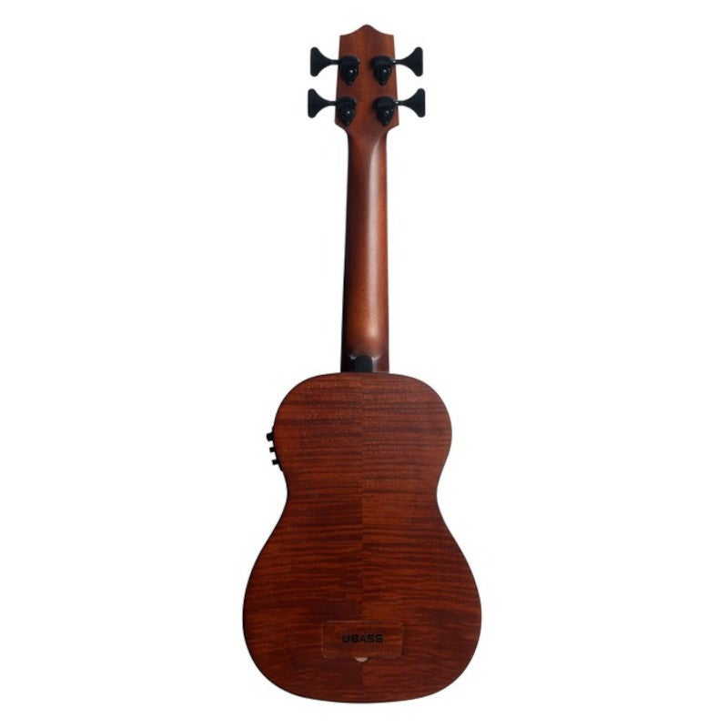 Kala U-Bass Exotic Mahogany linkshandige elektrisch-akoestische bas ukelele met gigbag