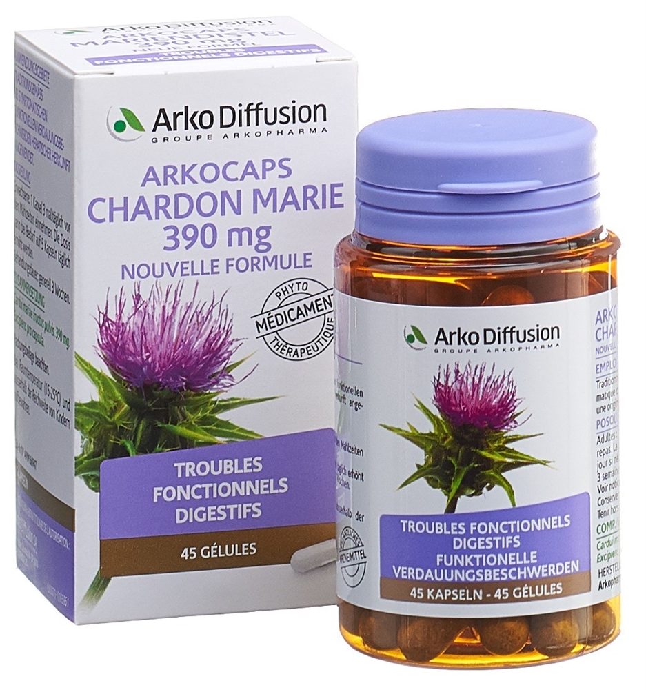 ARKOCAPS Mariendistel 390 mg<br>45 Stück, Dose, Hartkapsel, neue Formel