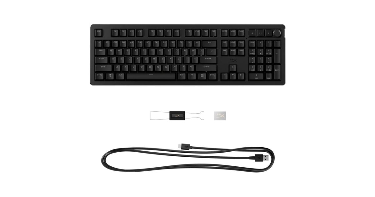 HyperXHyperX Alloy Rise, gaming toetsenbord  (Zwart, US lay-out, HyperX Red, RGB leds, PBT Keycaps, hot swap)