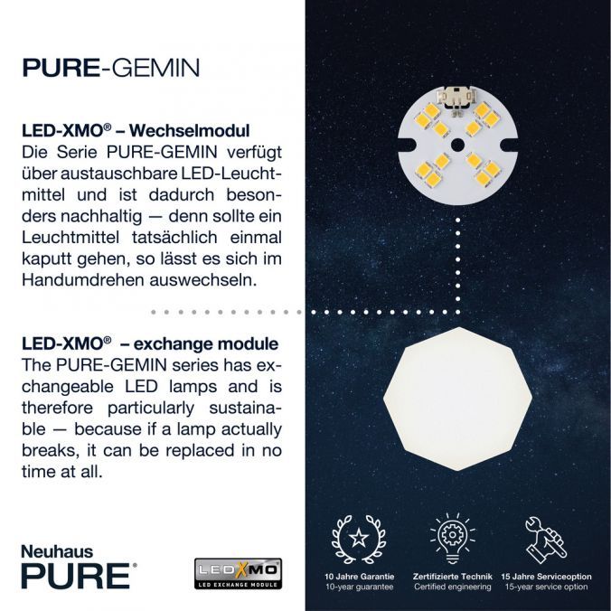 LED-Deckenleuchte Pure-Gemin