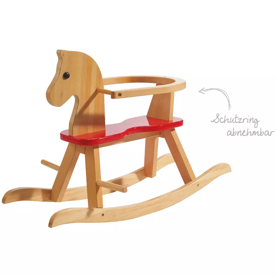 roba Schaukelpferd Holz, farbig lackiert