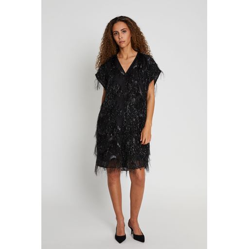 Bruuns Bazaar Acantha Nellat Kjole, Black, 44