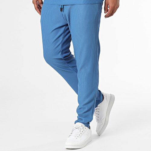 Ensemble Tee Shirt Et Pantalon Jogging Bleu Marine