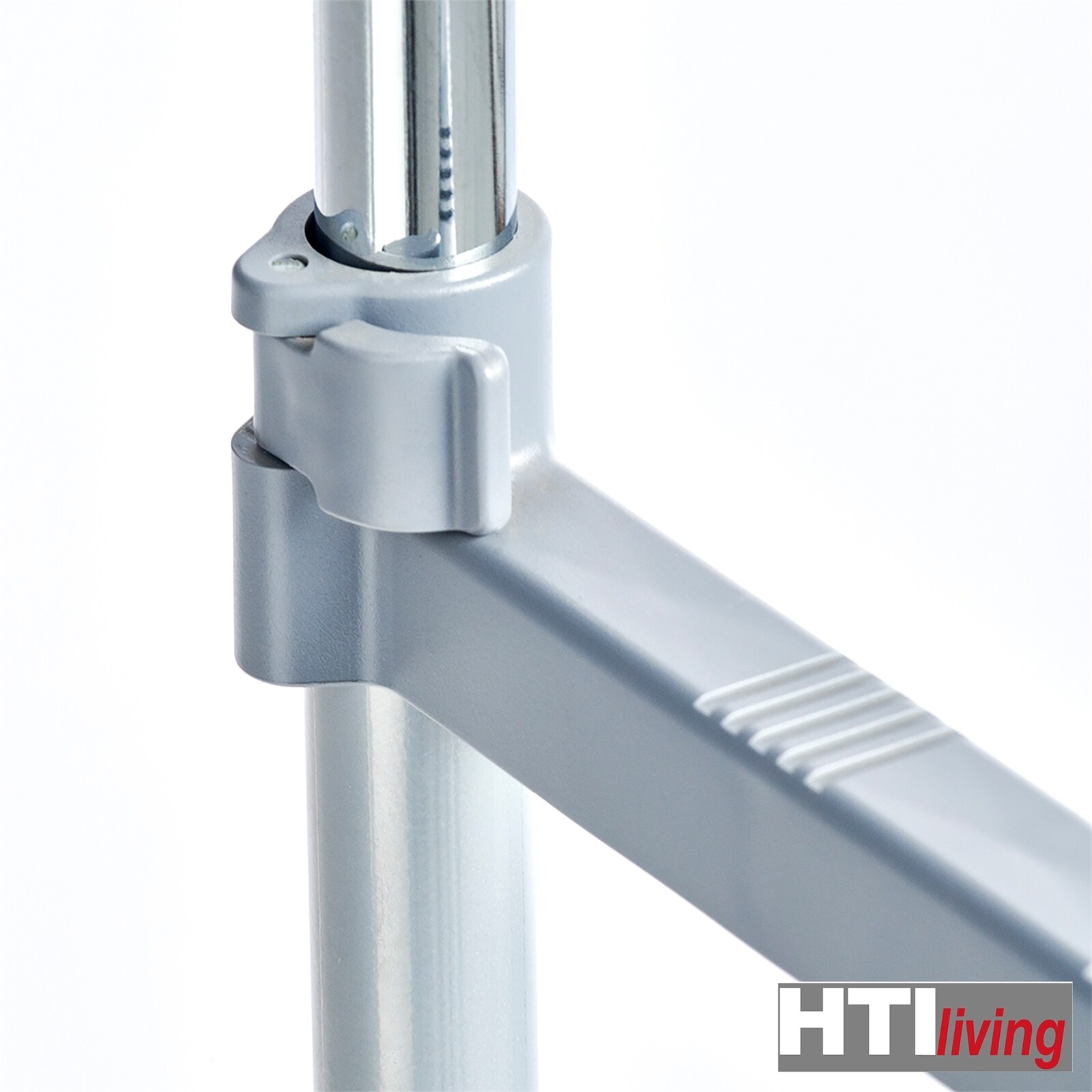 HTI-Living Rollkleiderständer, 2-stufig Metall, Kunststoff