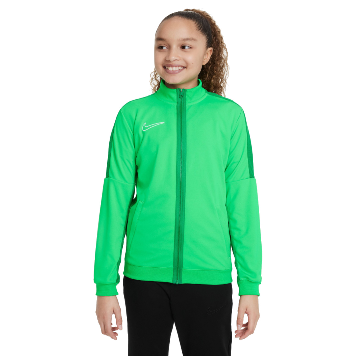 Nike Dri-FIT Academy 23 Trainingsjack Full-Zip Kids Groen Wit