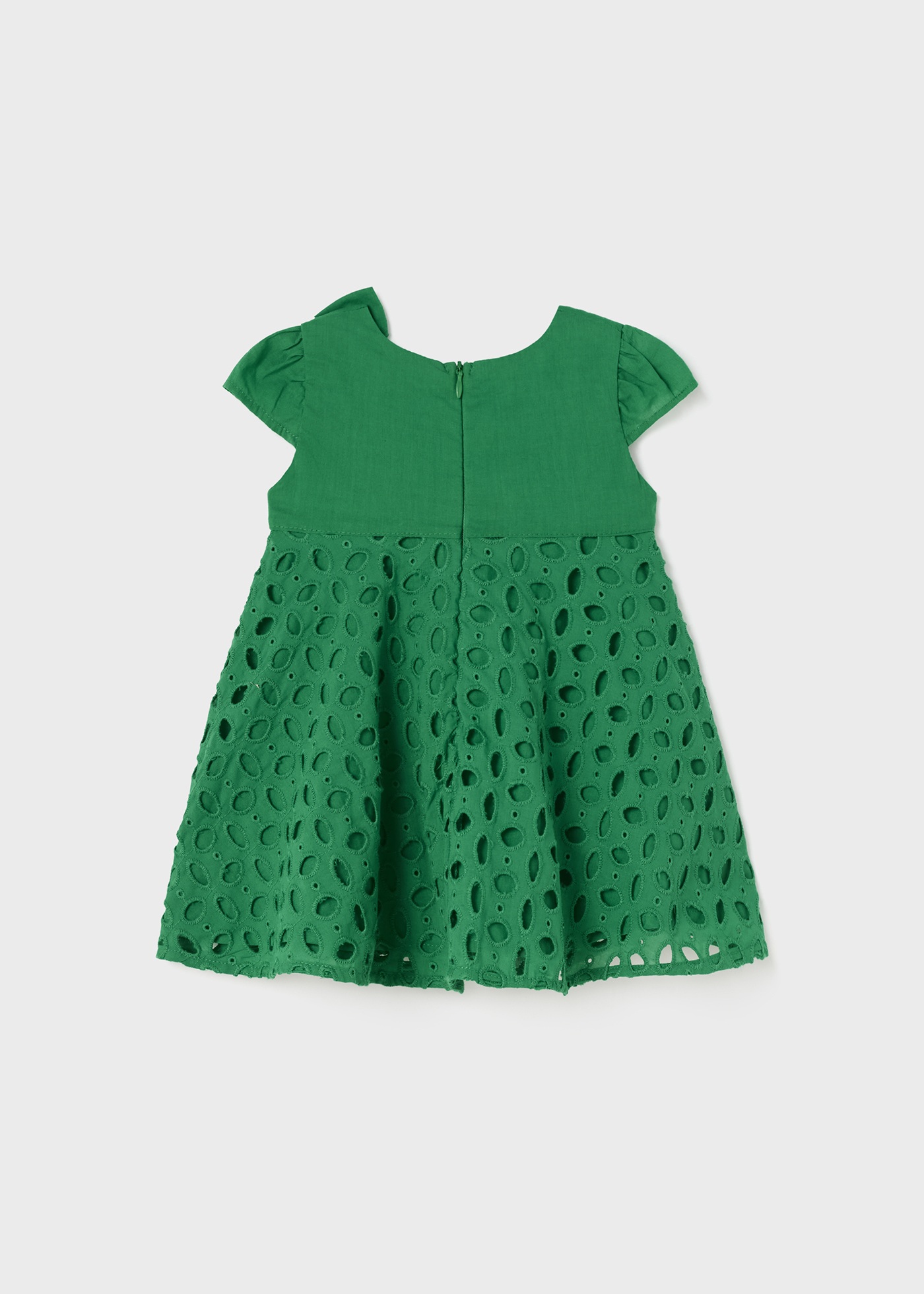 Vestido de algodão perfurado para bebê