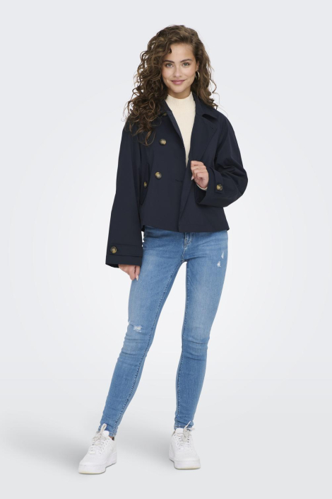 Only blauwe dames jas