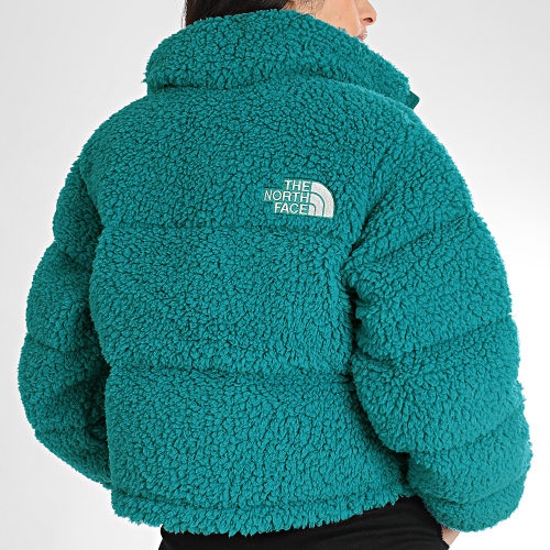 Veste Fourrure Femme Nuptse A7WSK Turquoise