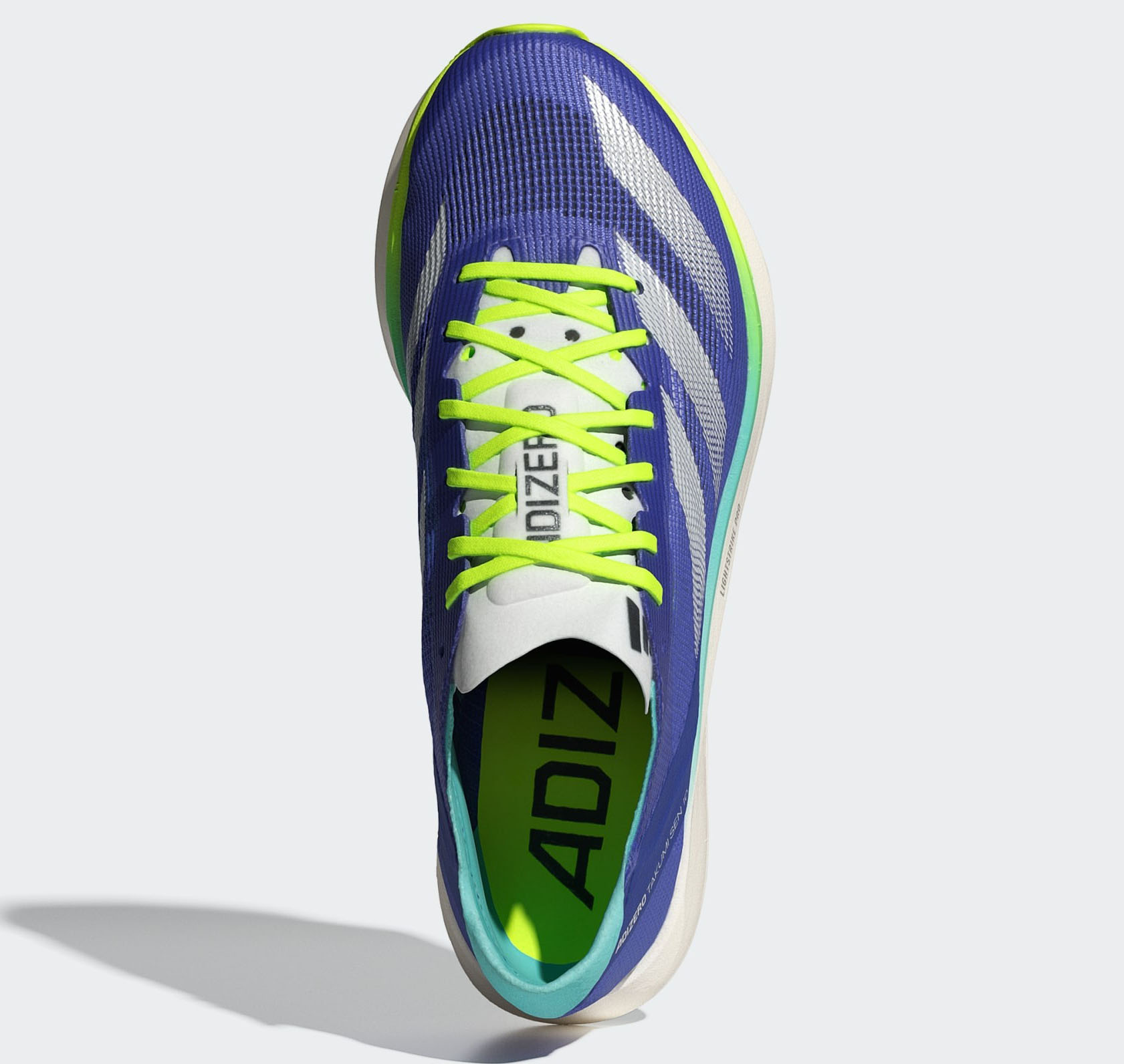 Adizero Takumi Sen 10 Dame Cobalt Blue/Zero Metallic/Lucid Lemon