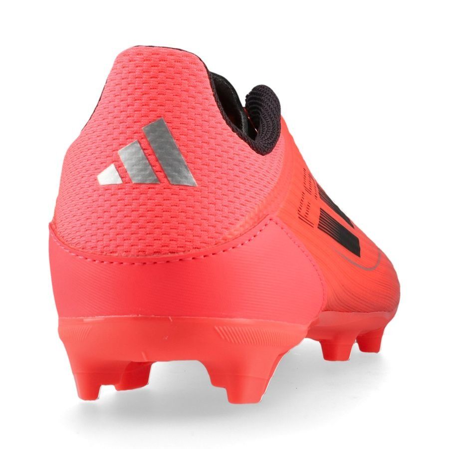 adidas F50 League FG/AG Vivid Horizon - Turbo/Aurora Black/Argenté Enfant