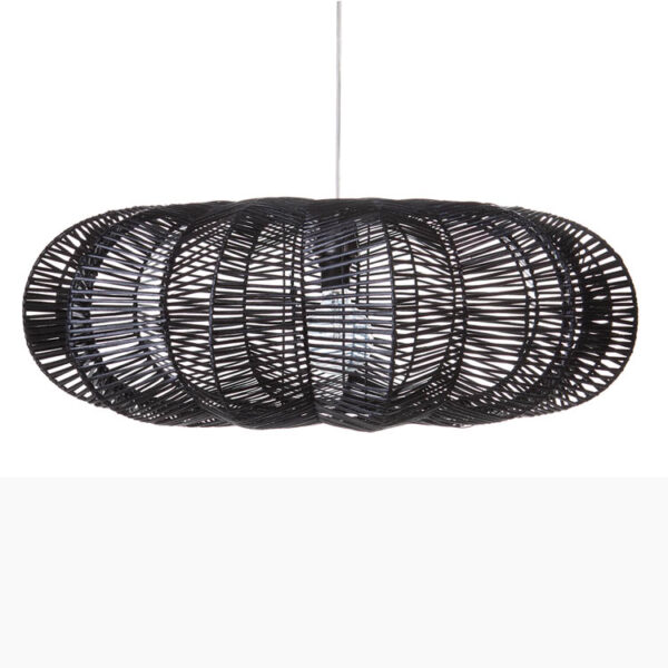 Hanglamp Star rotan zwart 80 cm