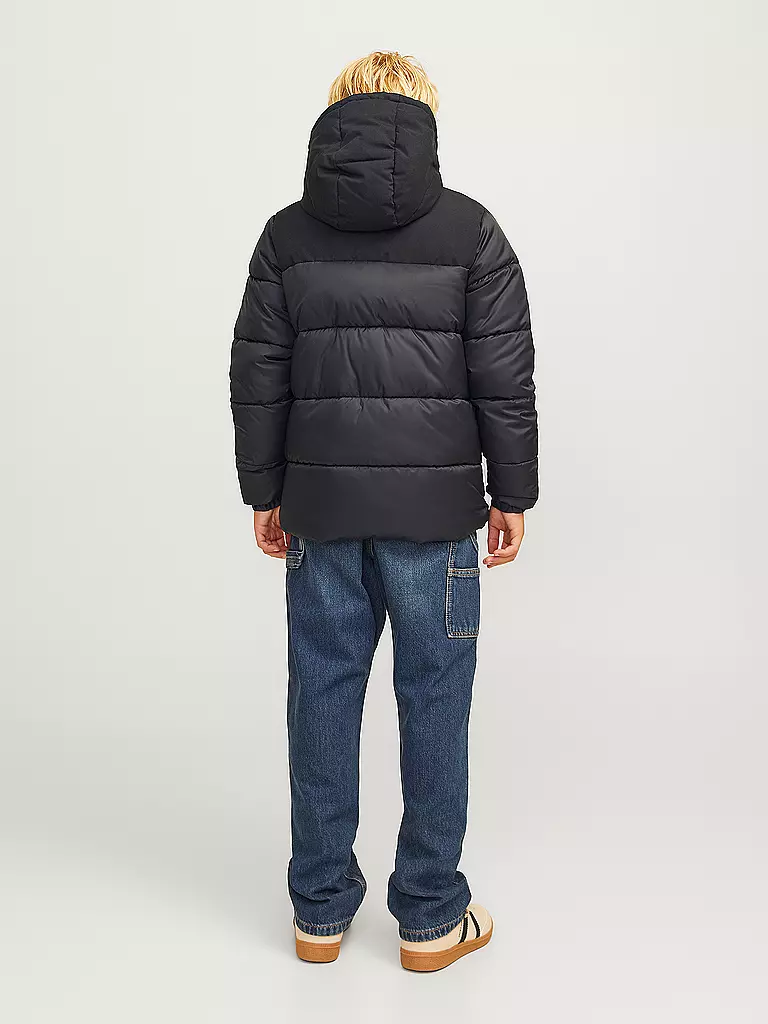 JACK & JONES Jungen Steppjacke JJMOON schwarz