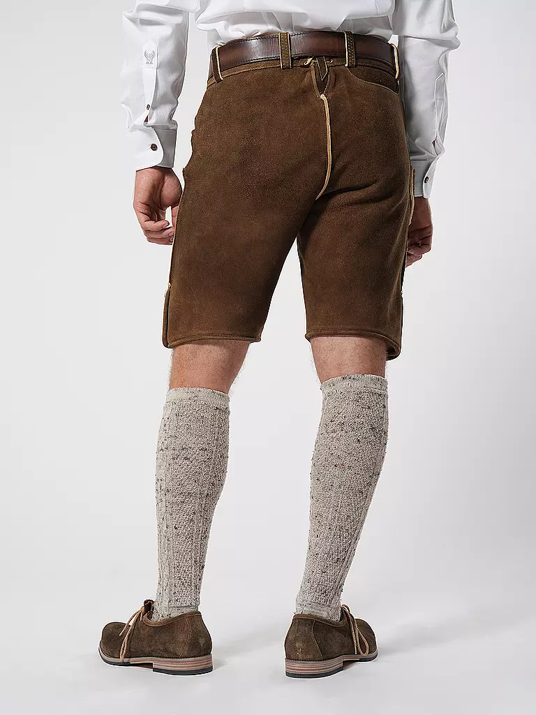GWEIH & SILK Trachten Lederhose Vitus camel