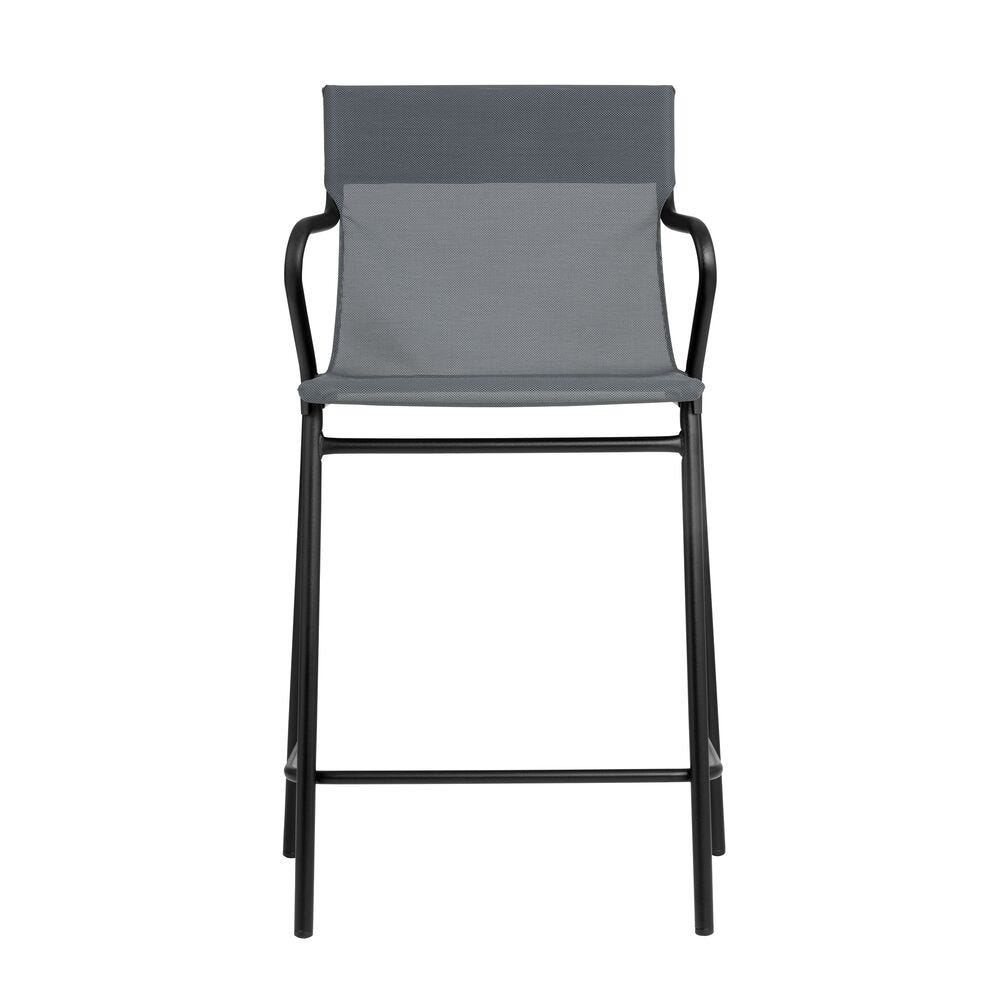 Mittelhoher Sessel mit Großem Sitzkomfort Horizon Middle Batyline® Duo Grau Storm Grey-Noir
