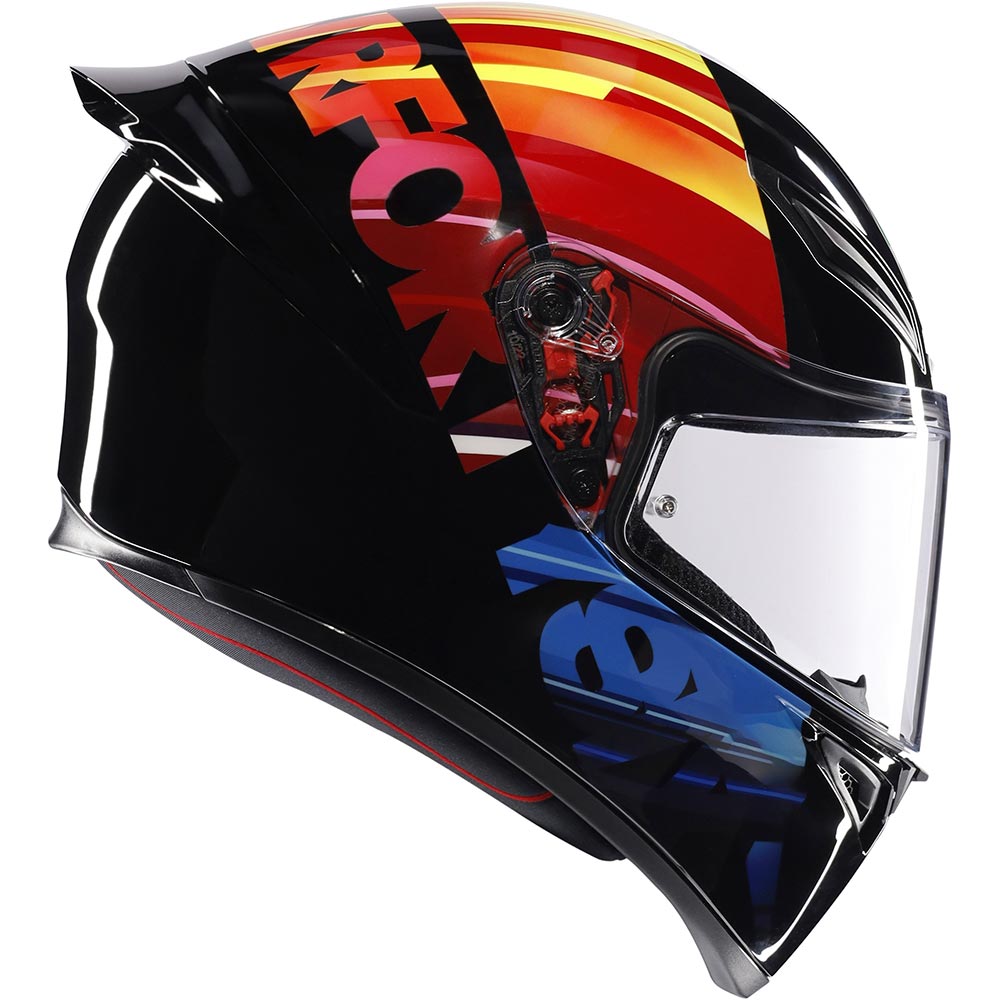 AGV - Casque K1 S Pulse 46 Noir / Multicolore