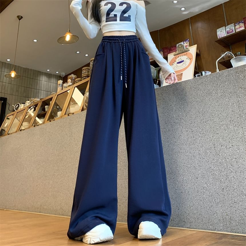 Cloud Nine - Wijde joggingbroek met trekkoord in de taille