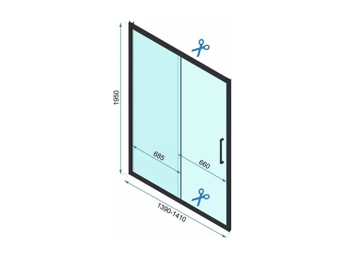 Cabine De Douche Rea Rapid Slide 120X90 Chrome