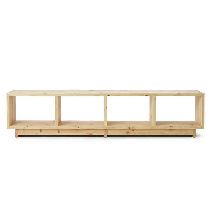 Normann Copenhagen - Plank Bücherregal, niedrig, Kiefer natur