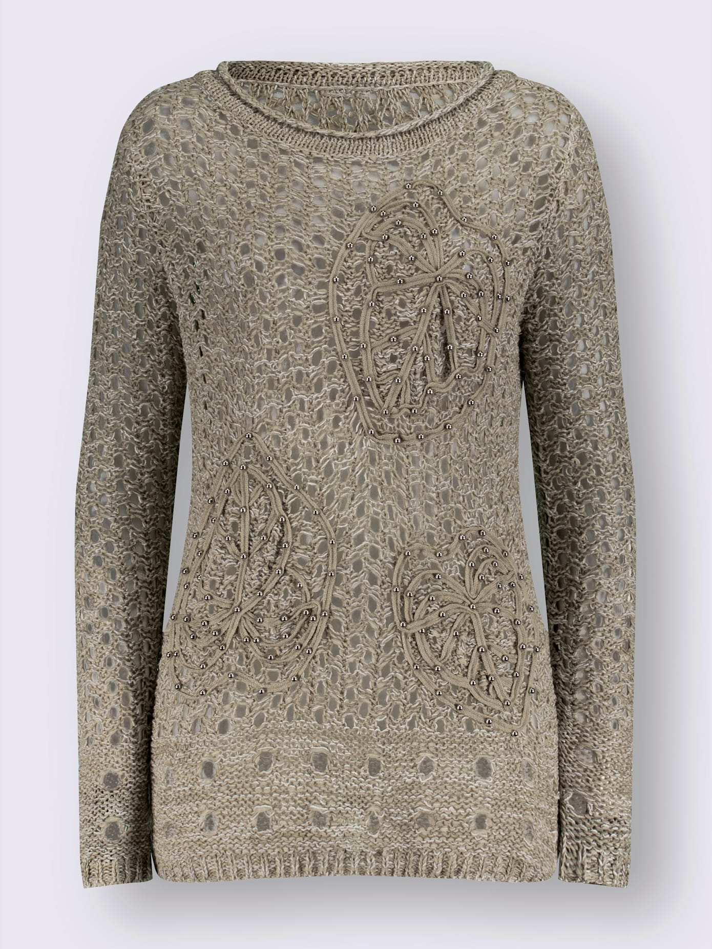 Pull motif ajouré léger