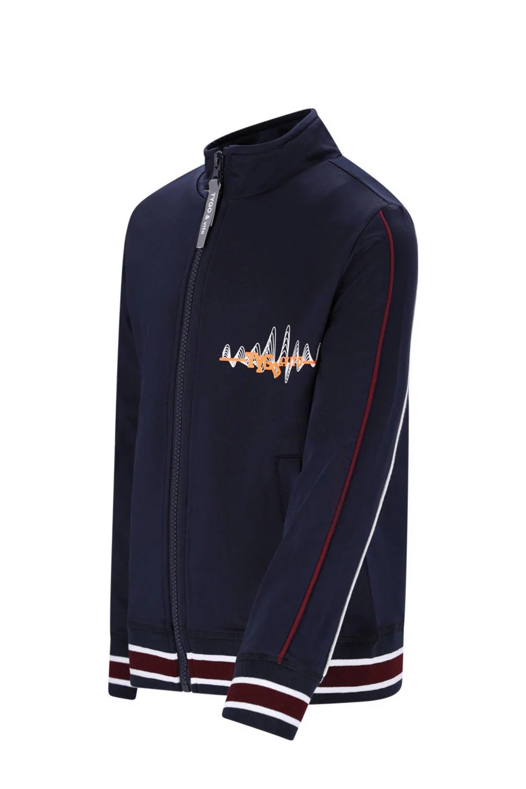 TYGO & vito sweatvest donkerblauw