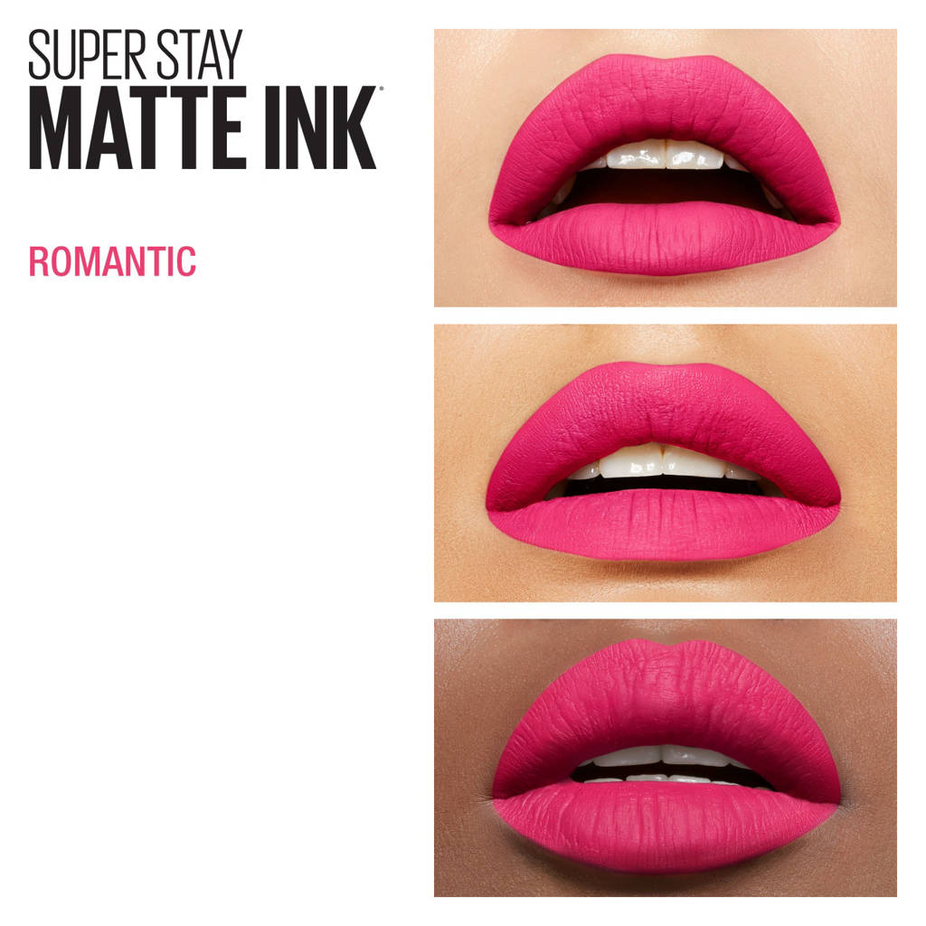 Een lippenstift die goed vasthoudt en niet droogtSuperStay Matte Ink lippenstift – 30 Romantic
