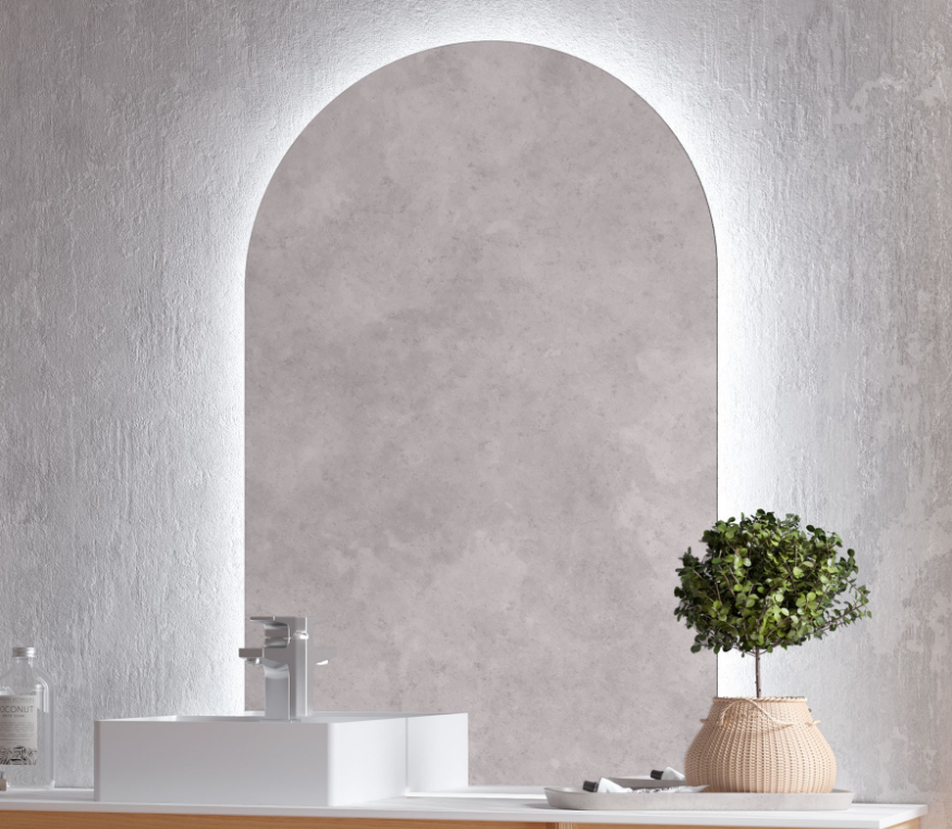 Muebles Emile ovale spiegel met LED-verlichting 70x110cm