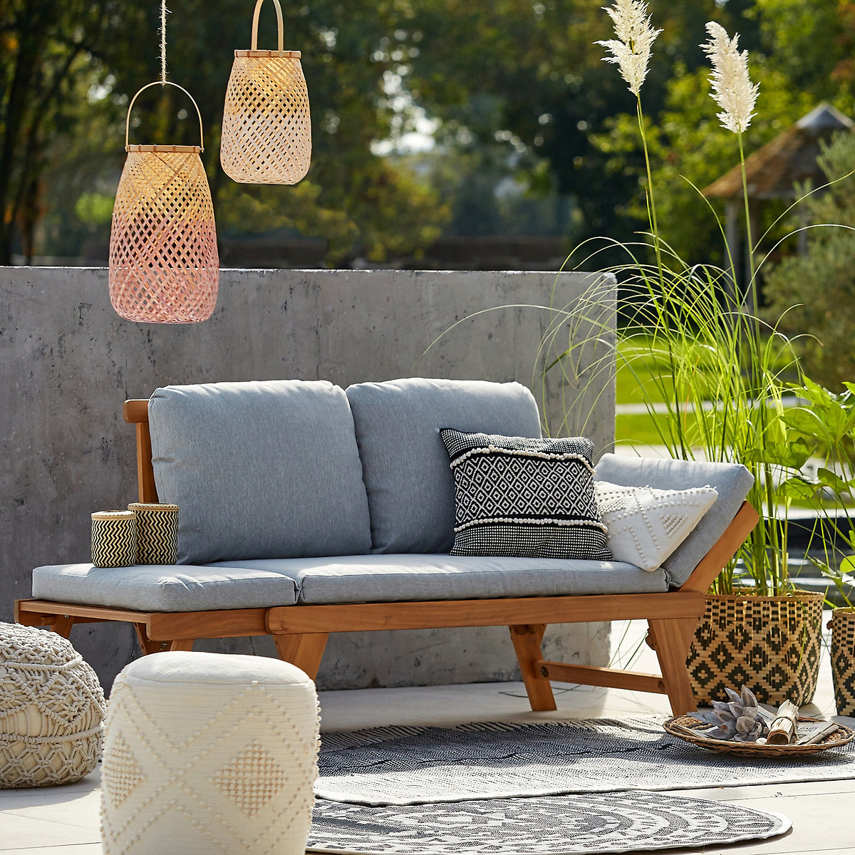 LA REDOUTE INTERIEURS<br>Cadeira conversível para jardim Celena
