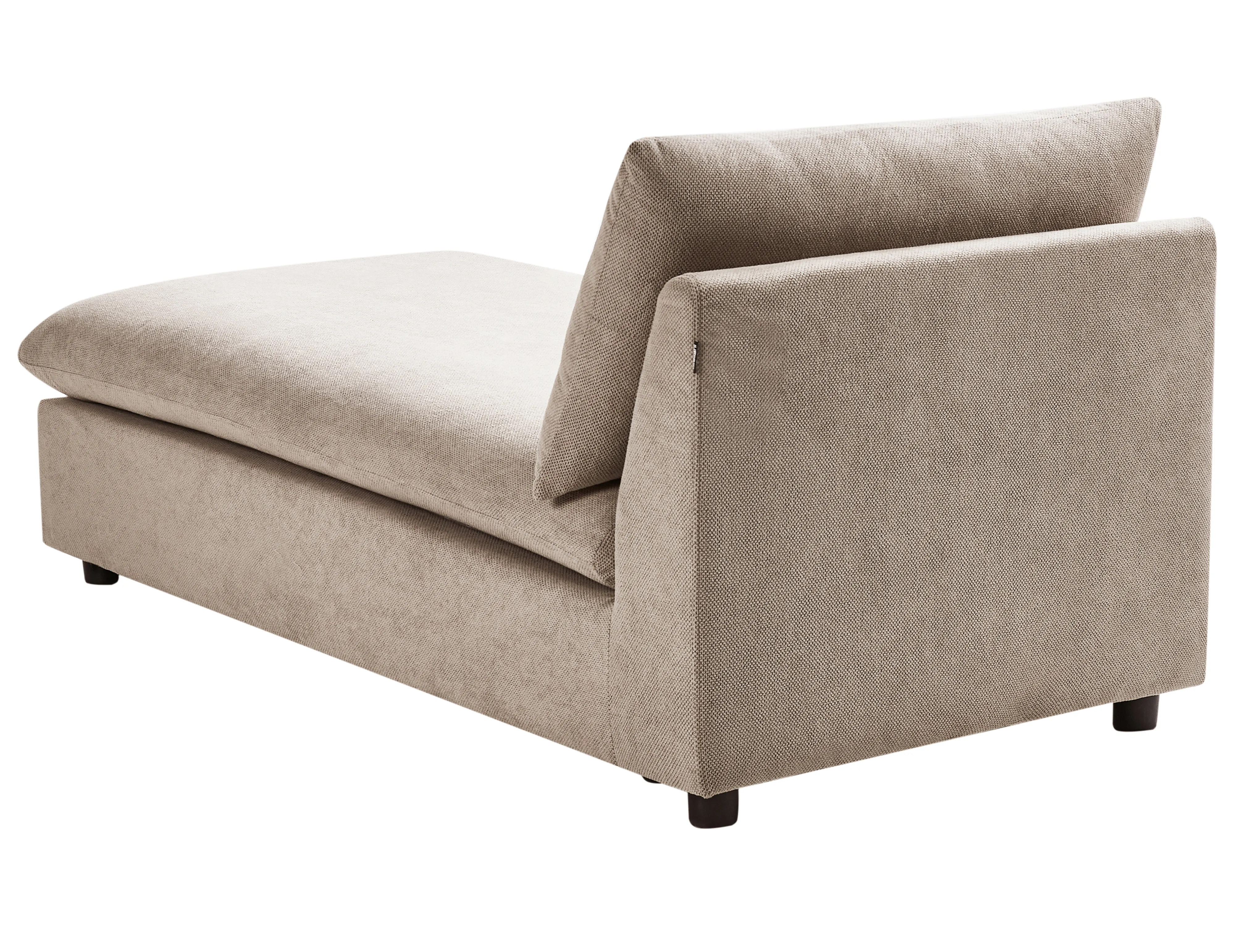 Chaise longue VIZILLE Stof Taupe