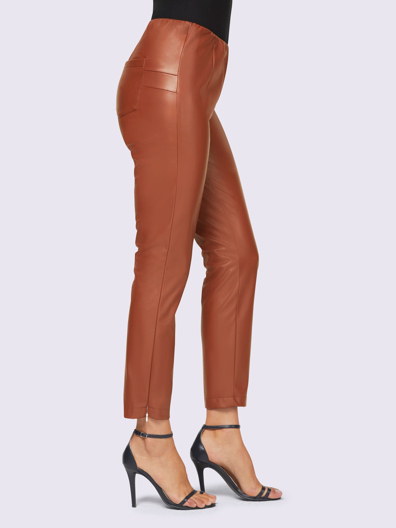 Pantalon en imitation cuir douceur optimale