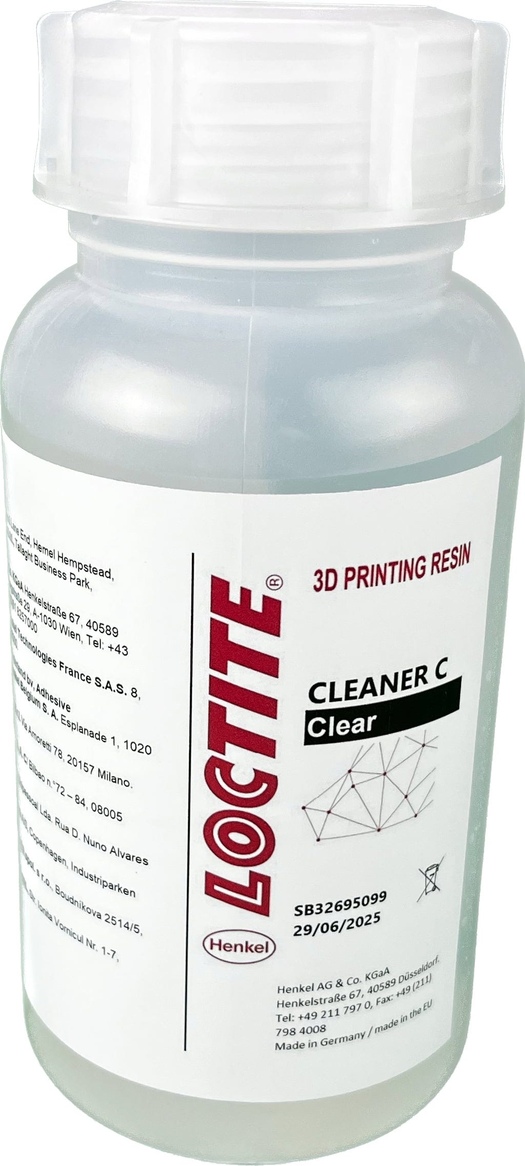 LOCTITE  3D Printing Cleaner C, 1.000 g    IPA-freie Reinigungslösung für harzgedruckte Teile