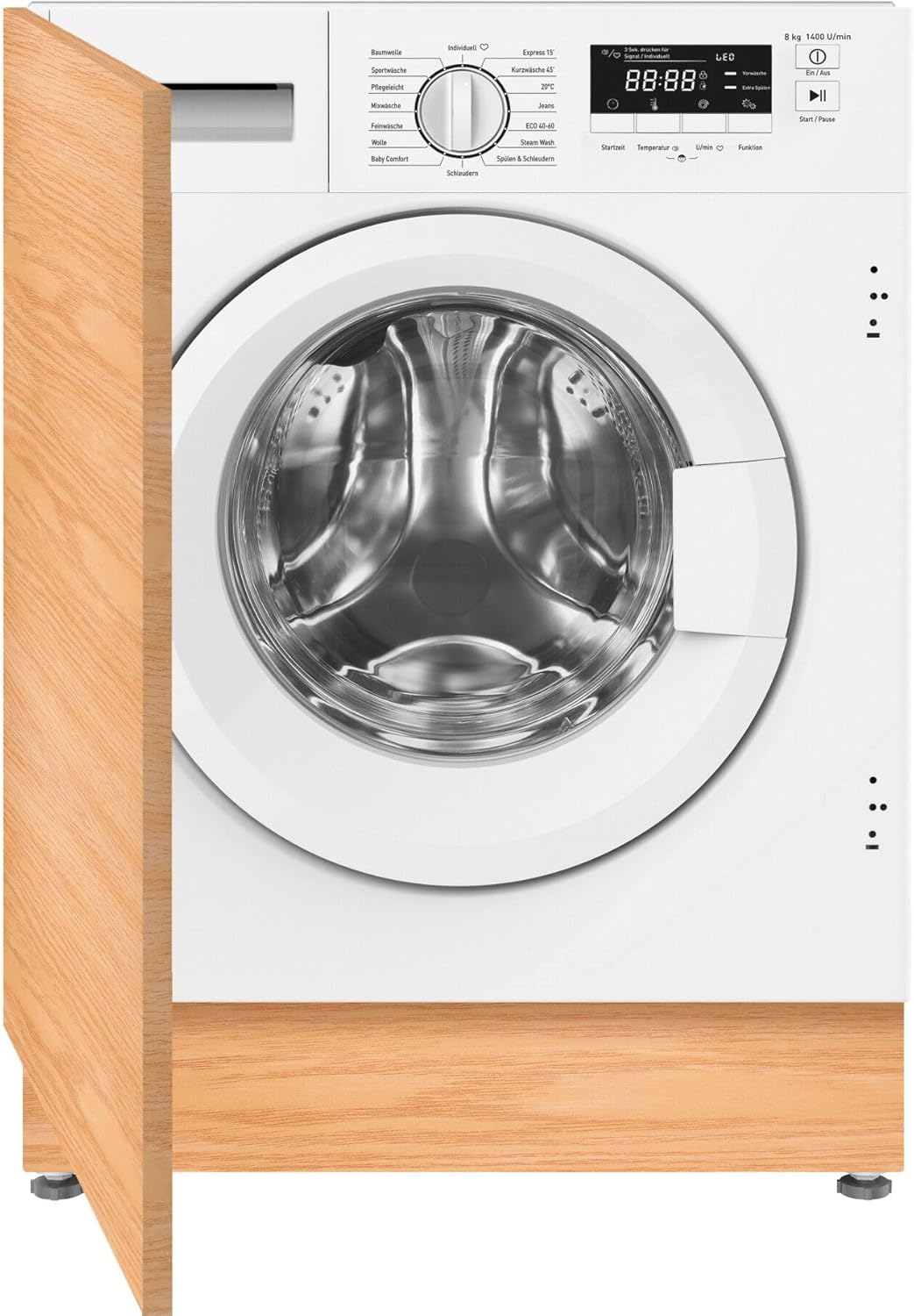 Amica EWA 34660 W EB-Waschautomat A 8kg 1400U vollintegriert