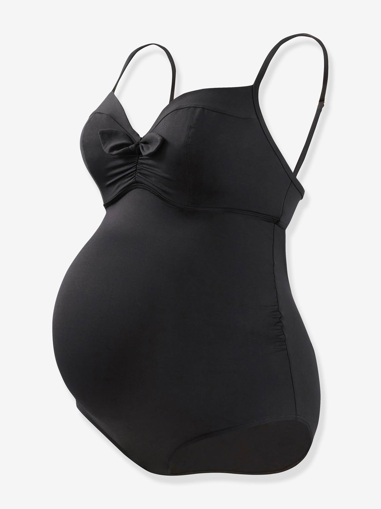 Maiô de maternidade Monaco CACHE COEUR preto com aro