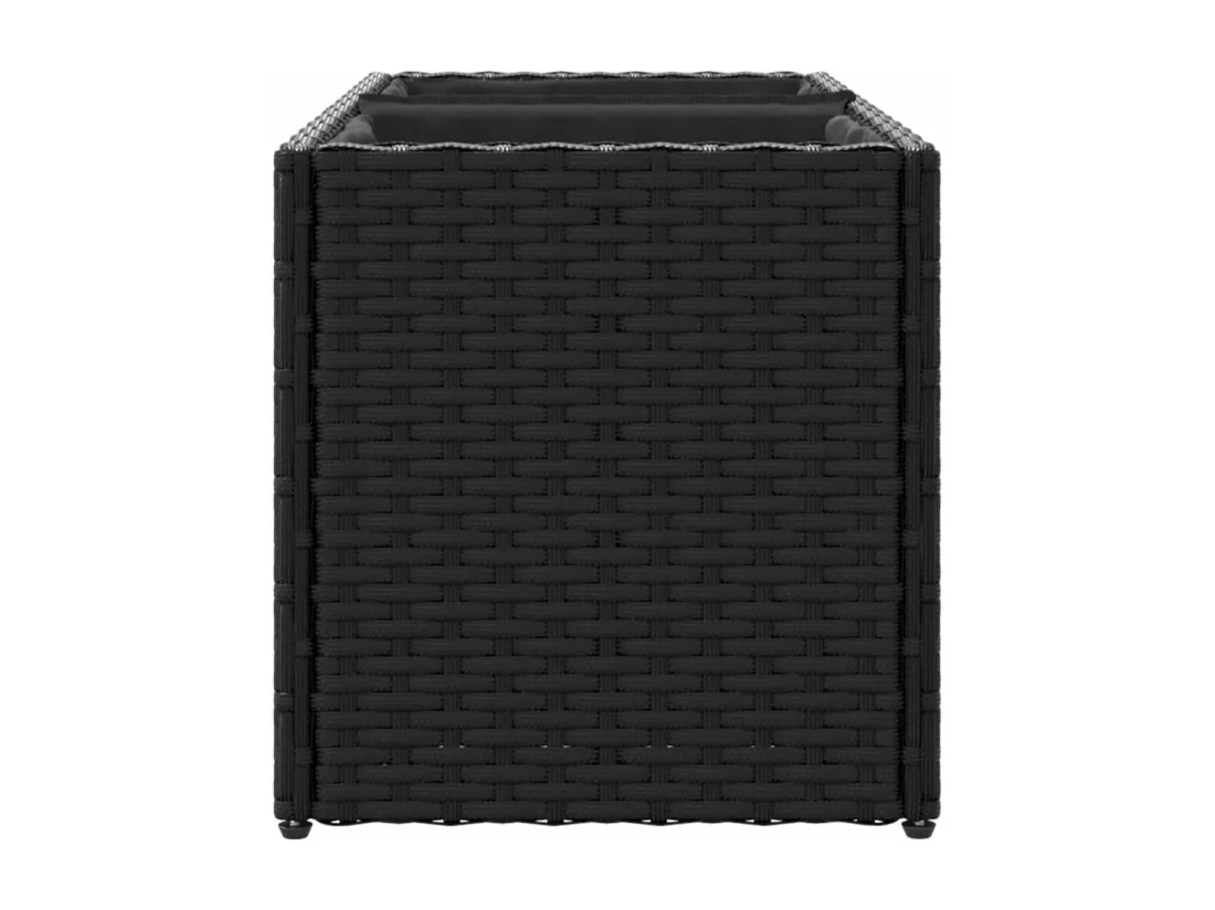 Jardinière bac lit surélevé résine noire 72 x 30 x 32 cm 02_0038854