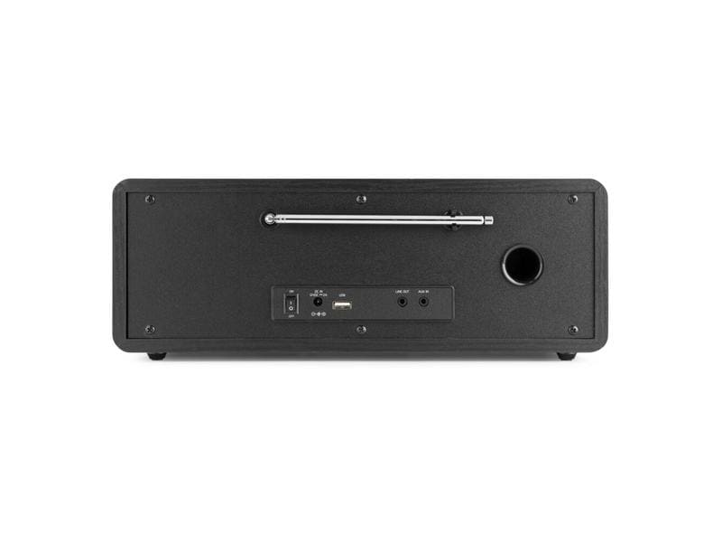 Audizio Internet Radio Naples Schwarz Digitales Musiksystem mit CD, Bluetooth, DAB - und Internetradio