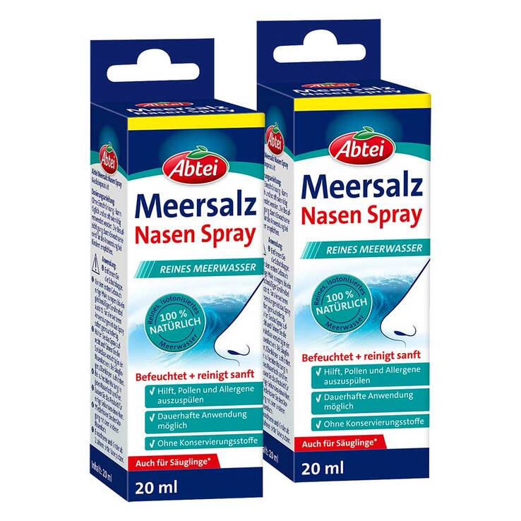 Abtei Meersalz Nasen Spray, 2x20 ml