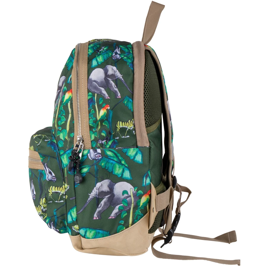 Pick & Pack Rucksack Happy Jungle M Bamboo Green