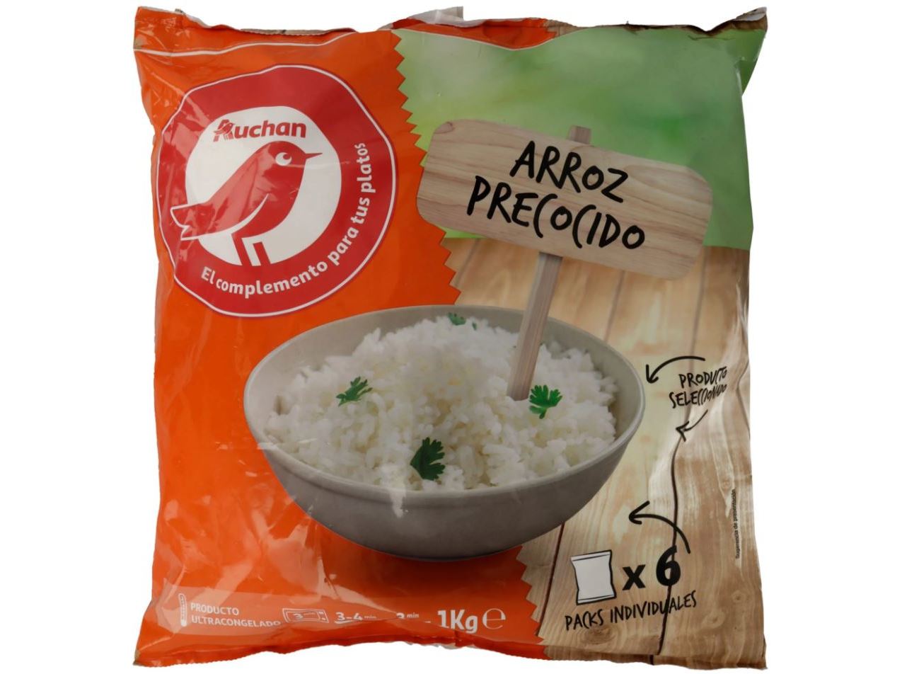 ARROZ BRANCO AUCHAN PRÉ COZIDO PARA MICROONDAS 6X167G
