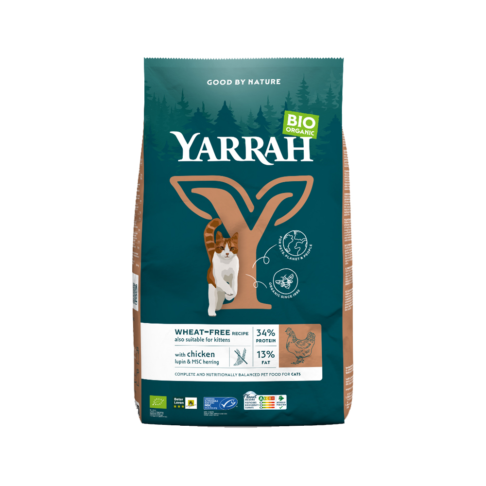 Yarrah - Droogvoer Kat Graanvrij Bio