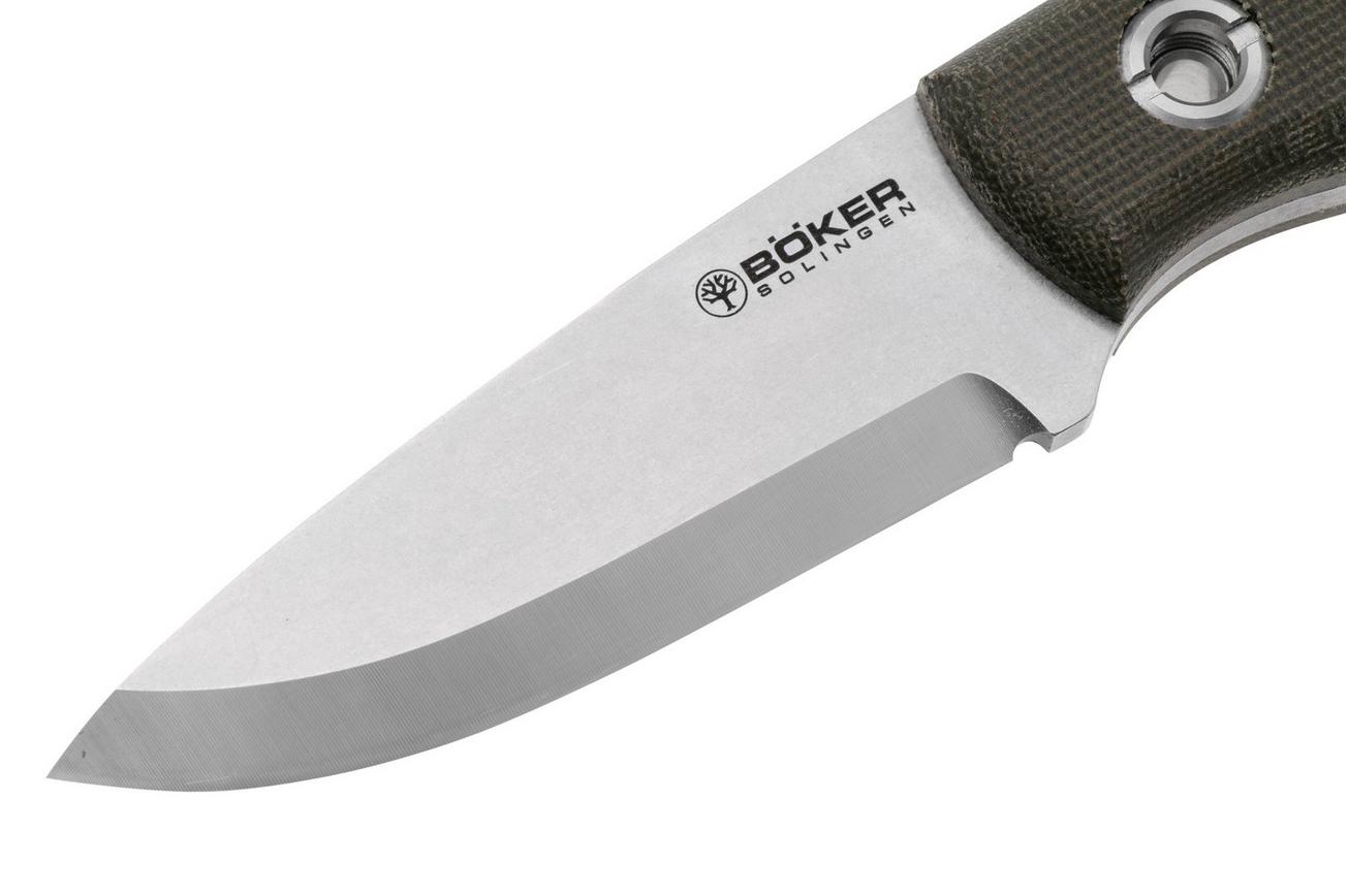 Böker Vigtig vs. Wild 121509 CPM MagnaCut, Green Canvas Micarta, survivalmes