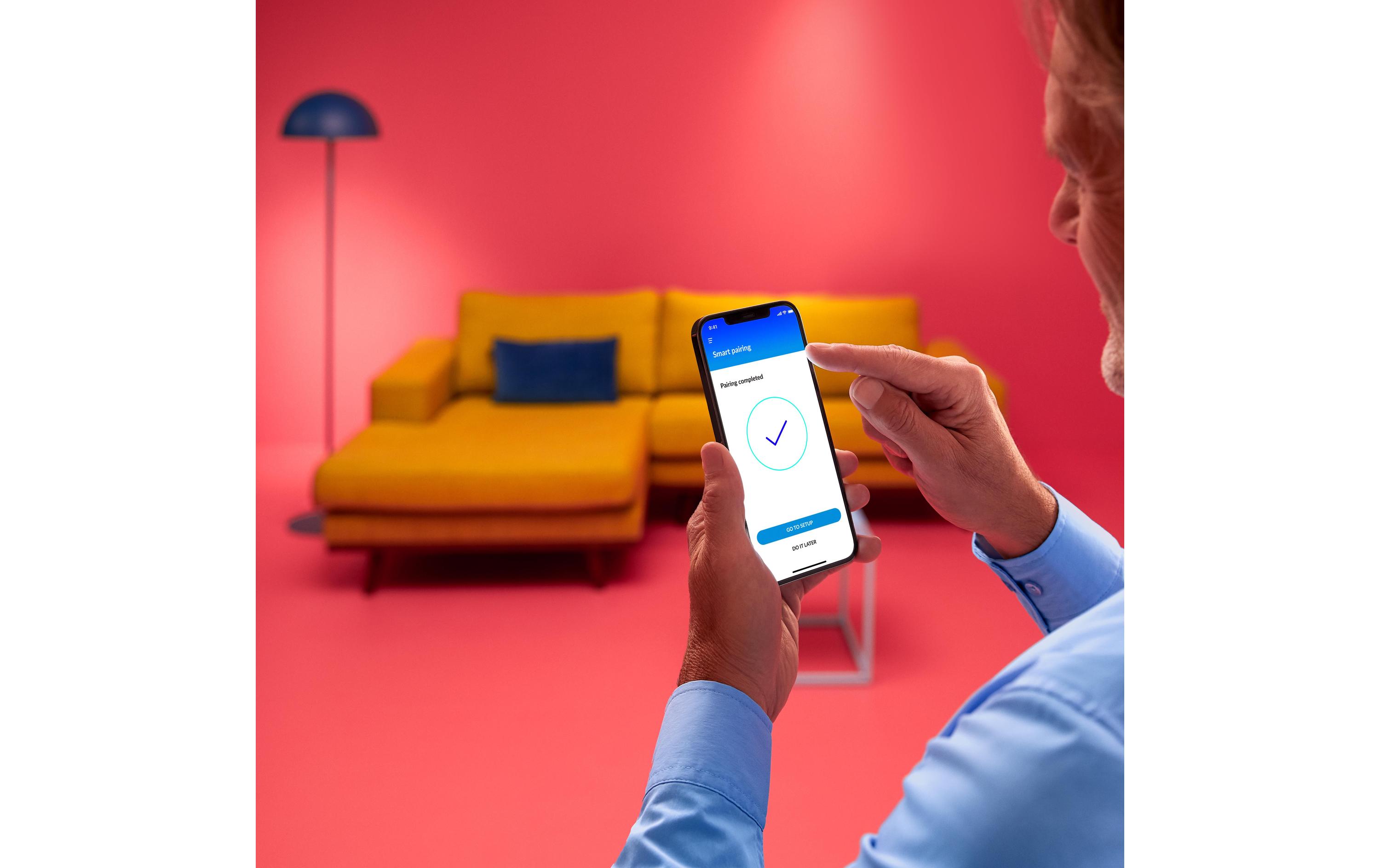 Deckenleuchte SuperSlim 16W Tunable White Weiss EinzelpackSmartes Leuchtmittel, steuerbar über Bluetooth, Matter, WLAN
