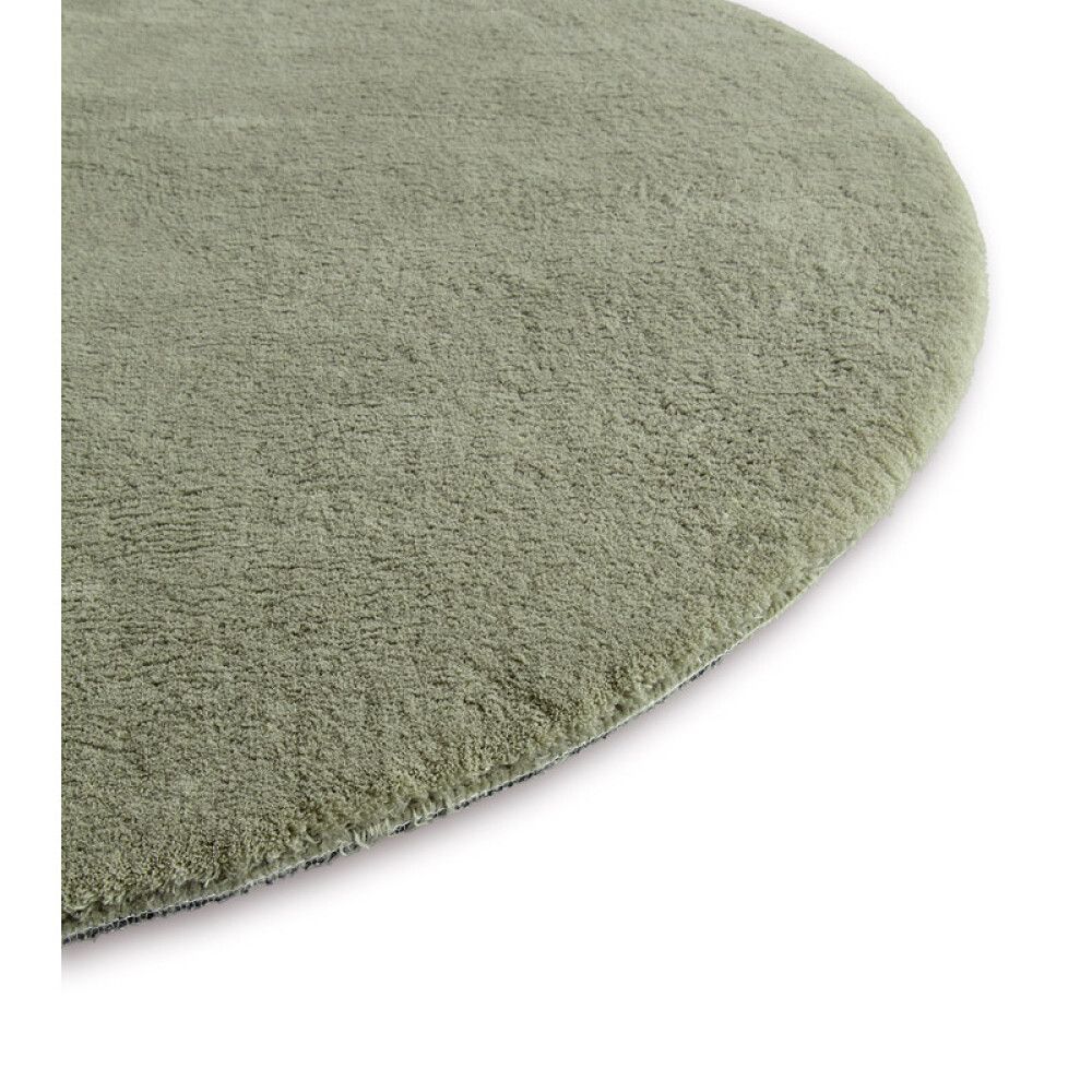 GULVTEPPE SOFT TOUCH Ø80CM GRØNN