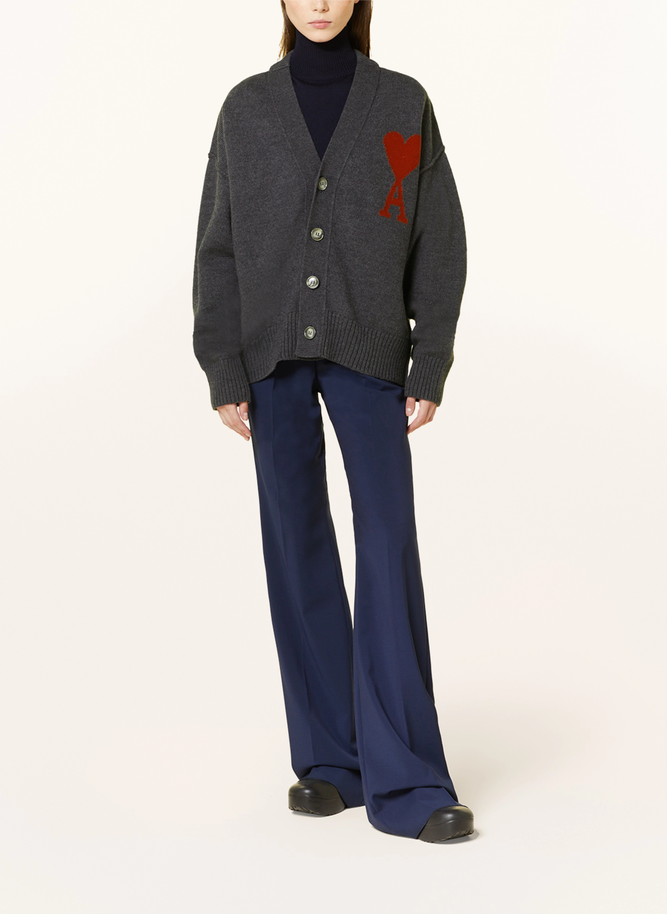 AMI PARIS Oversized-Strickjacke